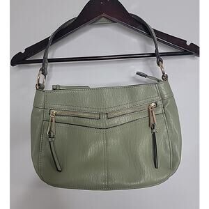 Jessica Simpson Medium SABRINA PURSE WOMENS OLIVE LODEN GREEN EUC